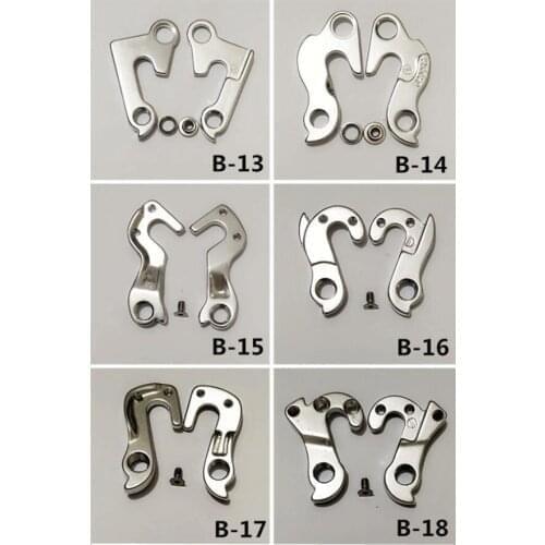 10pcs/lot mixed order Alloy Mountain Bike Gear Mech Rear Derailleur Hanger Dropout 71 Styles with Screws