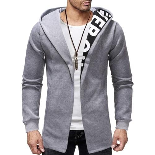 2018 Foreign trade hot fashion cardigan sweater Print design casual European code sweater mens hoodies streetwear