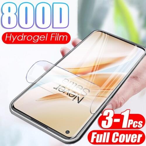 Clear Soft Glass for oneplus 8 pro Hydrogel Film one plus 8pro screen protector oneplus 8 case glass