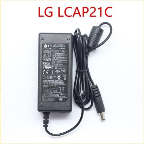 LCAP21C For LG 19V 2.1A 40W AC ADAPTOR Accessories Parts AC/DC Adapters For LG LCAP21C White 19V-2.1A-40W Black