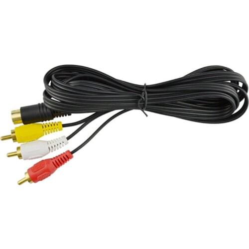 Gold Plating Plug AV Cable for SEGA Saturn RCA Cord for SS