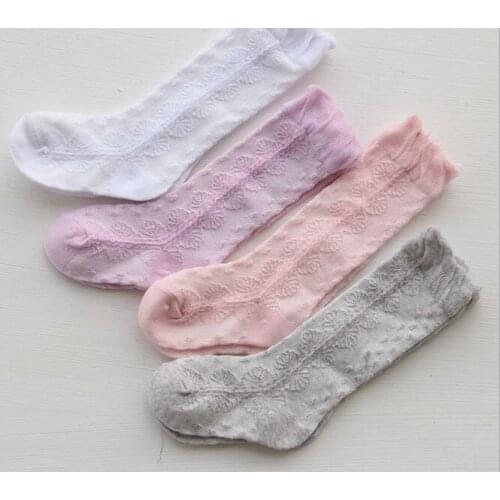 Unisex Baby Socks Kids Baby Girls Summer Knee Socks Fashion Solid Cotton Infant Socks Blend Soft Toddler Socks