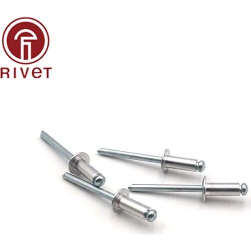 DIN EN ISO 15977 200 PCS M3.2 Aluminum And Iron Round Head Multi-Size High-Quality Rivets Blind Rivets