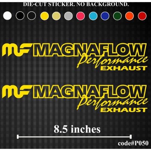 For x2 MAGNAFLOW Performance EXHAUST Vinyl Die-Cut Sticker Decal Funny JDM Bumper