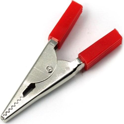 Hot 10 pcs 35mm/50mm Plastic Handle Test Probe Metal Car Caravan Van Battery Test Lead Clips Best Promotion Alligator Clips