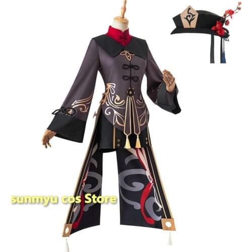 Game Genshin Impact Hu Tao Cosplay Costume Custom Size Halloween