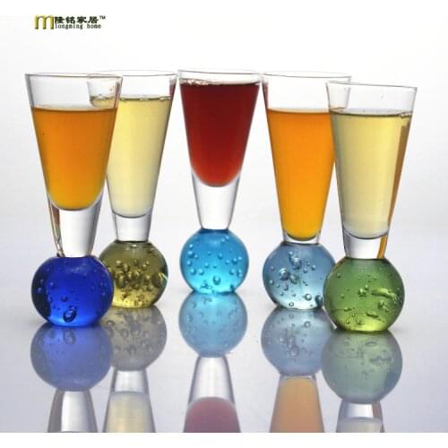 1PC Beautiful Ball Wine Glass Mermaid Tail Cocktail Glass Wine Beer Whisky Coffee Cup Glassware Bar Tools JS 1110