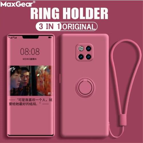 Magnetic Ring Holder Case For Xiaomi Mi 11 10 T Lite 8 9 SE 10 Redmi Note 7 8 9 Pro 9S 9A 9C K30 Soft Silicone Cover With Strap