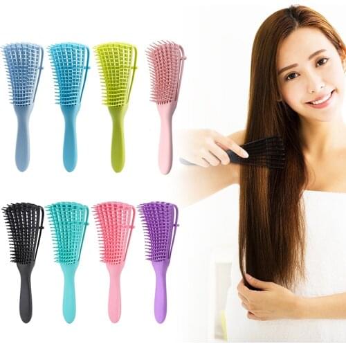 Massage Hair Comb Scalp Shower Hair Brush Wet Curly Detangle Comb Detangling Hairbrush Women Salon Hairdressing Styling Tools