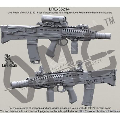 [Scale Model Kit] Live Resin LRE-35214 1/35 L85A2 SAS CQB with Elcan Specter OS 4x scope and Silencer