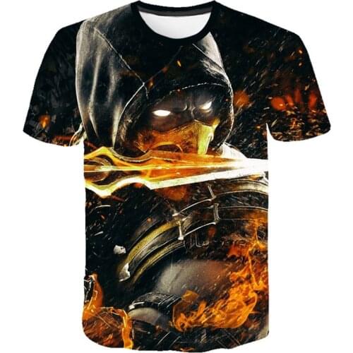 New Style Mortal Kombat 3D Men T Shirt New Fashion Casual Women Short Sleeve T Shirt Streetwear Cool Boy Girl Game Clothes