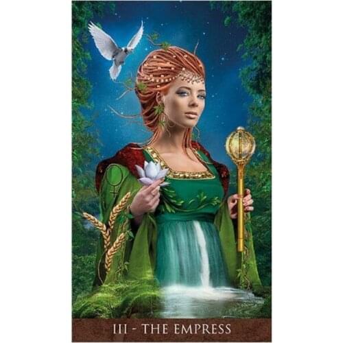 Full English Arcanum Tarot 78 Cards Deck Mysterious Divination Oracle Playing Card Family Party Board Game drop