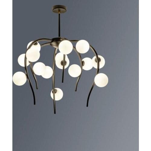 Postmodern light luxury magic beans led chandelier art octopus living room bedroom study hanging Light fixtures