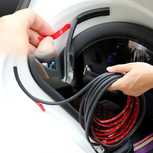 10M Car Accessories Door Rubber Seal Strips Sticker For Honda Civic Accord Fit Crv Hrv Jazz City CR-Z Element Insight MDX S2000