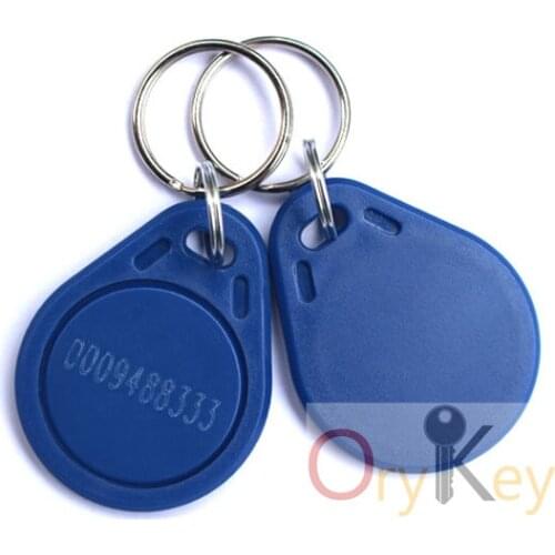 100pcs 125Khz RFID Proximity ID EM 4100/4102 chip rfid Keychains access Blue Tag Token Key Fob #3
