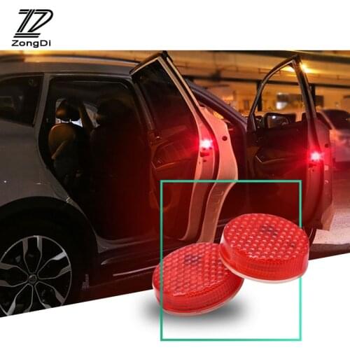 ZD 2X Car Door Strobe Warning Lights 5 LED lamps For Volvo xc90 v70 s80 xc60 Lada granta vesta Chery Tiggo Lifan x60 accessories