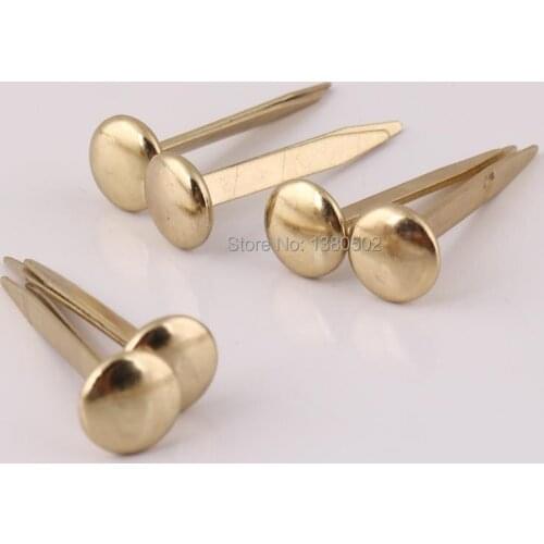 50pcs 9*32mm Gold Color Metal Brads Rivet For Book Scrapbook Diy Handmade accessories