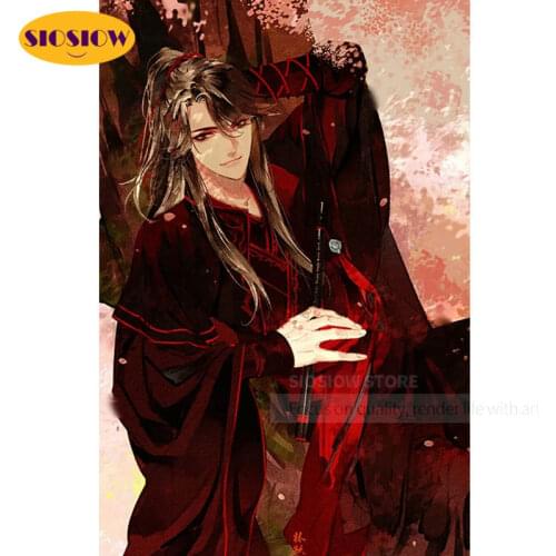5d Diy Diamond Painting Chinese Cartoon Mo Dao Zu Shi Figure Poster Diamond Mosaic Embroidery Cross Stitch Home Decor Room Gifts