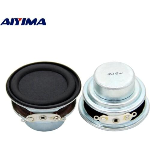 AIYIMA 2Pcs 1.5 Inch Mini Audio Sound Speakers Woofer 40MM 4 Ohm 6W Bass Speaker Loudspeaker Amplifier Home Theater