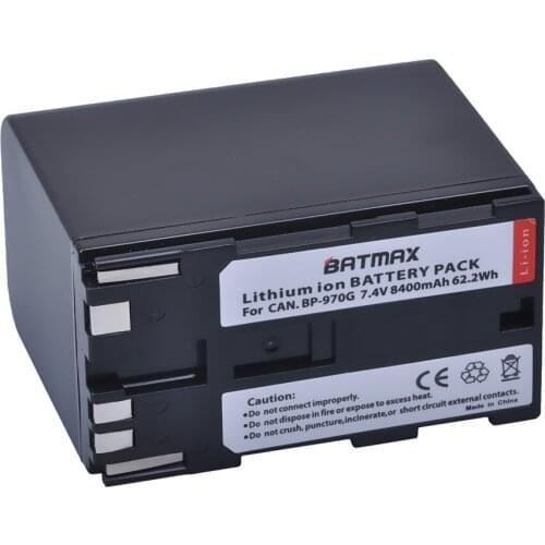 1Pc 8400mAh BP-970G BP970G BP 970G, BP-975 Battery for Canon EOS C100,EOS C100 Mark II, EOS C300, EOS C300 PL, GL2, XF100, XF105