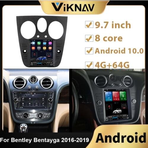 Android car radio DVD Multimedia Player For Bentley Bentayga 2016 2017 2018 2019 Car GPS Navigation head unit Stereo receiver