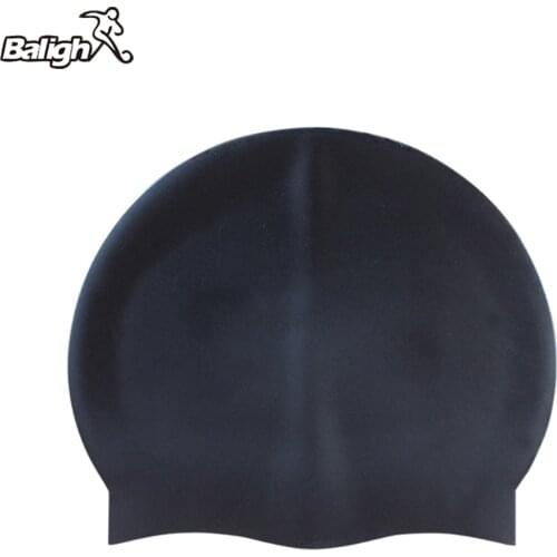Balight Swimming Cap Silicone Women Men Waterproof Plus Size Colorful Adult Long Hair Sports High Elastic Adults Swim Pool Hat