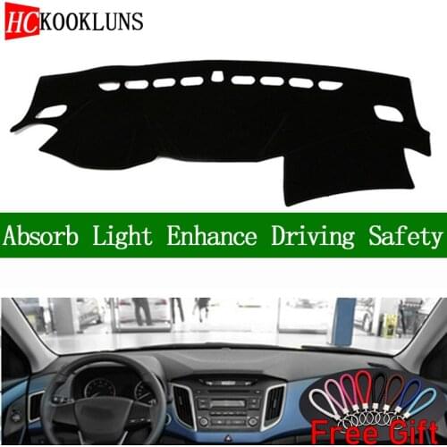 For Hyundai IX25 Creta 2014 2015-2019 Dashboard Cover Sun Shade Dash Mat Pad Carpet Car Stickers Interior Accessories