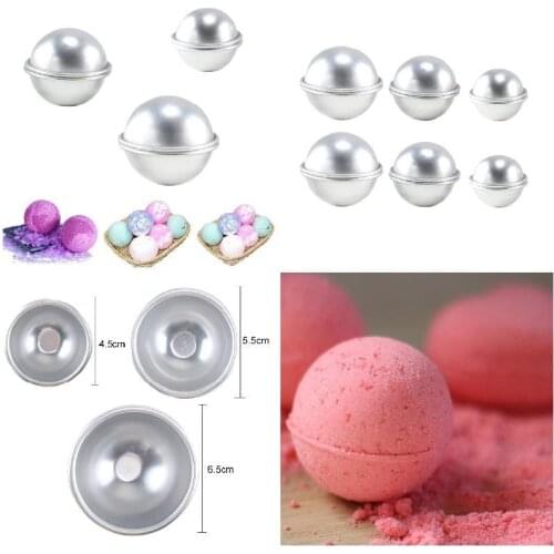 6Pcs DIY Bath Bomb Mold Sphere Round Ball Molds Tool Supplies Hot kichen Accessories supplies gadget Bathroom Products