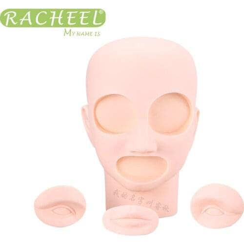 3D Permanent Makeup Mannequin Head Tattoo training head model head With 2Pcs Eyes + 1Pc Lip