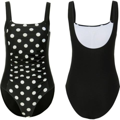 High Waist Swimsuit U-neck Triangle Oversize Swimwear Women One-piece Summer Sexy Swimwear