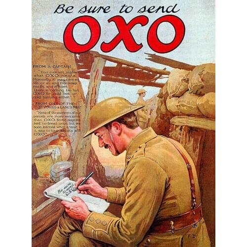 Letrero de estaño para pared, cartel, OXO