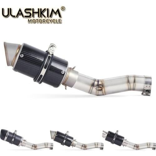 Motorcycle Full Exhaust Middle Link Pipe Slip On For Suzuki GSXR600 Gsxr700 Gsxr750 k7 GSX R700 R750 R600 GSXR 600 700 750