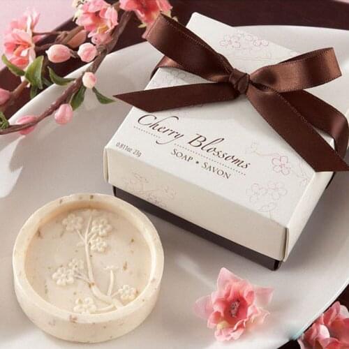20pcs New Cherry Blossoms Soap For Wedding Party Birthday Festival Souvenirs Gift Favor