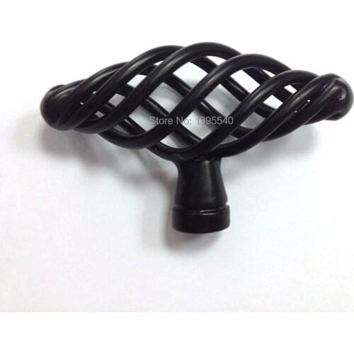 New Rural Antique Bridcage Cabinet Handles Vintage Cabinet Drawer Knobs Furniture Hardware Closet Knob Shoes Box Pulls