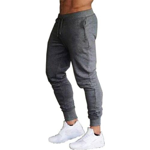 New Jogging Pants Men Sport Sweatpants Running Pants GYM Pants Men Joggers Cotton Trackpants Slim Fit Pants Bodybuilding Trouser