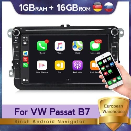 New Android 8" 2din Car DVD for VW POLO GOLF 5 6 POLO PASSAT B6 CC JETTA TIGUAN TOURAN EOS SHARAN SCIROCCO CADDY WIFI GPS Navi