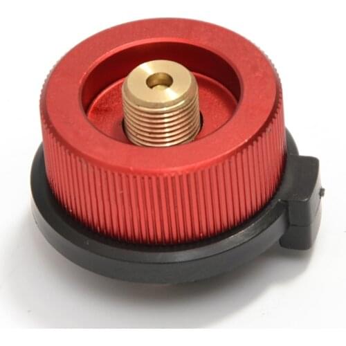 Outdoor Camping Hiking Equipment Aluminum Stove Burner Conversion Split Gas Furnace Connector Cartridge Auto-off Tank Adapter