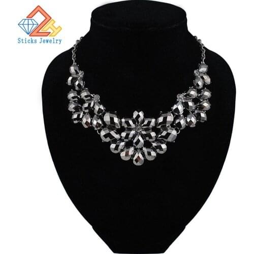 Choker Necklace Women Fashion Mixed Style Irregular Bubble Bib Choker Statement Necklaces & pendants