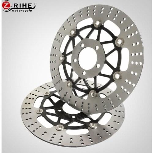 ZZR400 2PCS Front Floating Brake Disc Rotor motorcycle parts Aluminum Brake Rotors For KAWASAKI ZXR400 ZXR 400 1991 1992-2002