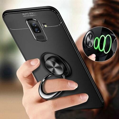 Luxury Ring Phone Case For Samsung Galaxy A9 A7 2018 J4 J6 A6 Plus J8 Cover TPU Silicone Case For Samsung J3 J5 J7 2017 J2 Prime
