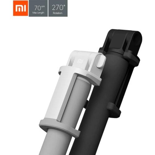 Newest Xiaomi Original Foldable Handheld Bluetooth Selfie Stick 133g With Wireless Shutter Max 70CM Length/ 270 degree Rotation