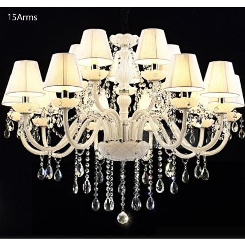 SHIXNIMAO Luxury Electric Crystal Chandelier 6Arm/8Arm/10Arm/15Arm Crystal lamp Crystal Chandelier