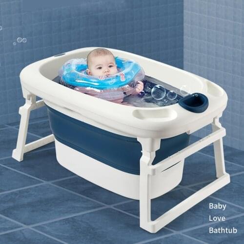 Newborn Baby Folding Bath Tub Baby Swim Tubs Bath Body Washing Portable Folding Children Bebe Bathtub Bath Bucket Swimming Pool