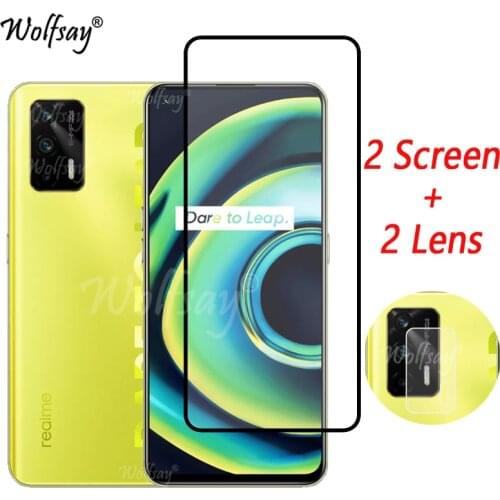 Full Cover Tempered Glass For Oppo Realme Q3 Pro 5G Screen Protector For Realme Q3 Pro Camera Glass For Oppo Realme Q3 Pro Glass