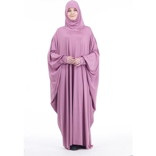 Kalenmos Muslim Prayer Garment Dress Women Hood Islamic Clothing Dubai Turkey Namaz Long Prayer Jurken Abaya Hijab Dress Kimono