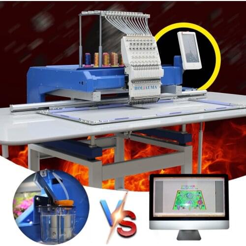 1 head 15 needles for cap t-shirt embroidery machine with large embroidery area