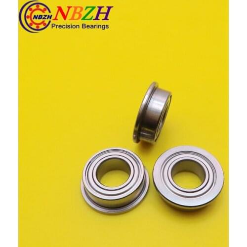 20PCS High quality ABEC-5 Z2V2 F63800 10x19x7 Flanged 10*19*7 F63800Z Miniature bearings Bearing
