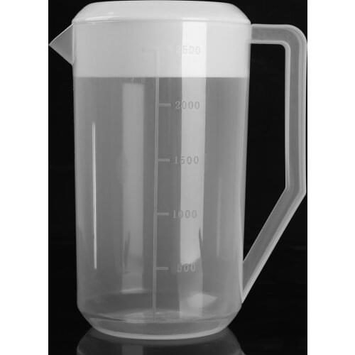 2500ML Water Kettle Eco-friendly Plastic Measuring Water Pitcher Anti Splash Non Leak Liquid Tea Juice Cold Jug with Lid Handle