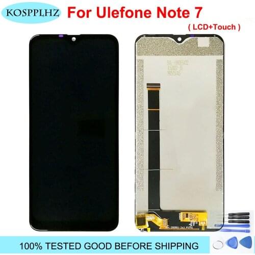 6.1inch 1280*600 For ulefone note 7 LCD Display + Touch Screen Digiziter Assembly Original Replacement note7 7p Cell Phone