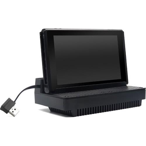 2 Mode USB Bracket Base Station Radiator Double Cooling Fan Cooler Fan with Dustproof Back Cover for Nintend NS Switch Dock Set